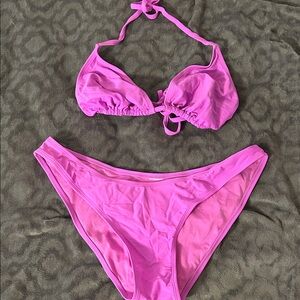 Bright Pink Two-Piece Bikini Set